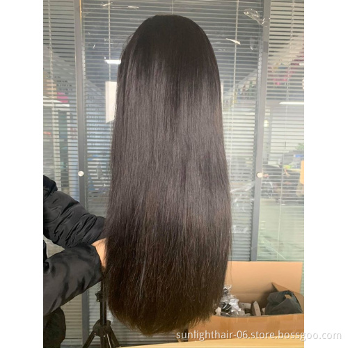 Sunlight plus bas prix Perruque du styleT sans colle vrai Remy humaine chevuex bresilien/Indien haute qualite pour noir femme
